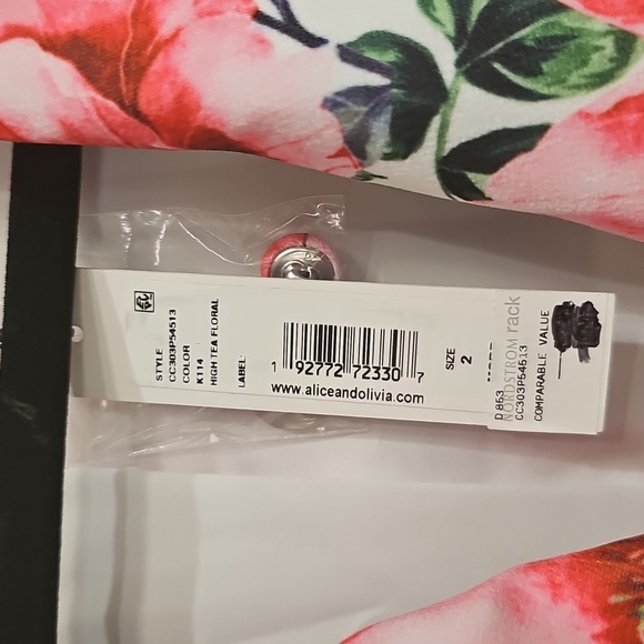 Alice + Olivia NWT Latoya Floral Long Sleeve Blazer Dress Size 2 - Picture 4 of 7